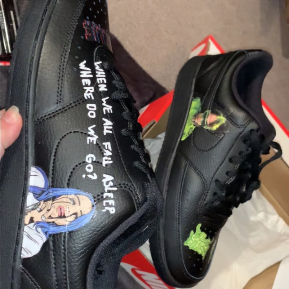 Billie Eilish custom Nike sneakers